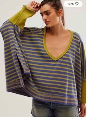 Free People Oversized main squeeze pullover sweater top